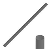 DIAM.60mm L192cm SMOKE GREY TUBE<BR>(Ref. 010093)