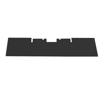 ALU FRONT PLATE BLACK FOR 60MM DRAWER F2<BR>(Ref. 708998)