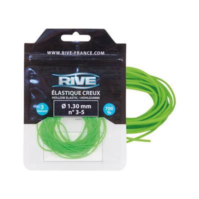 HOLLOW ELASTIC - 1.30 mm x 3m - GREEN<BR>(Ref. 760213)