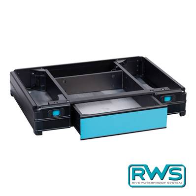 Waterproof front drawer tray 66 mm - RWS<BR>(Ref. 642009)